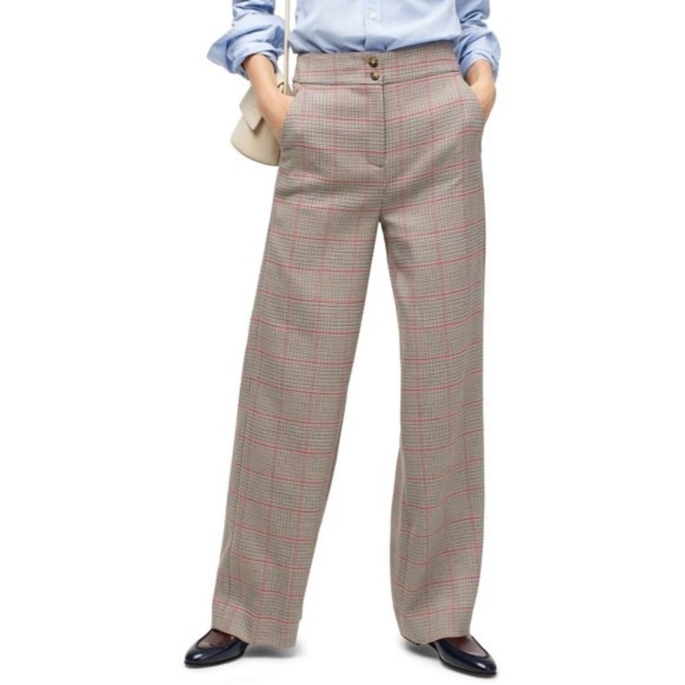 NWT J crew Frankie Rose plaid trousers size 0